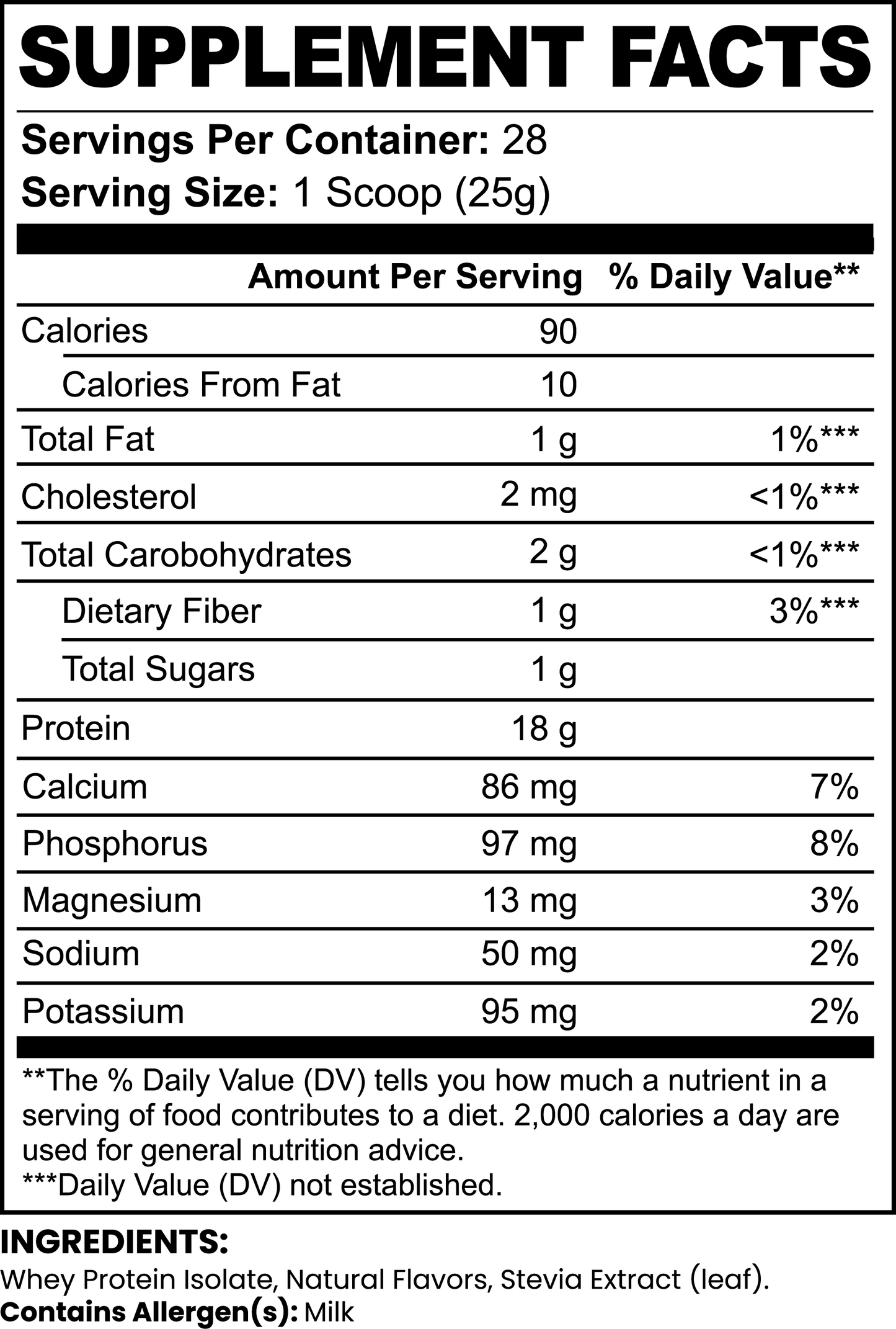 100% PureWhey Protein Isolate (Chocolate)